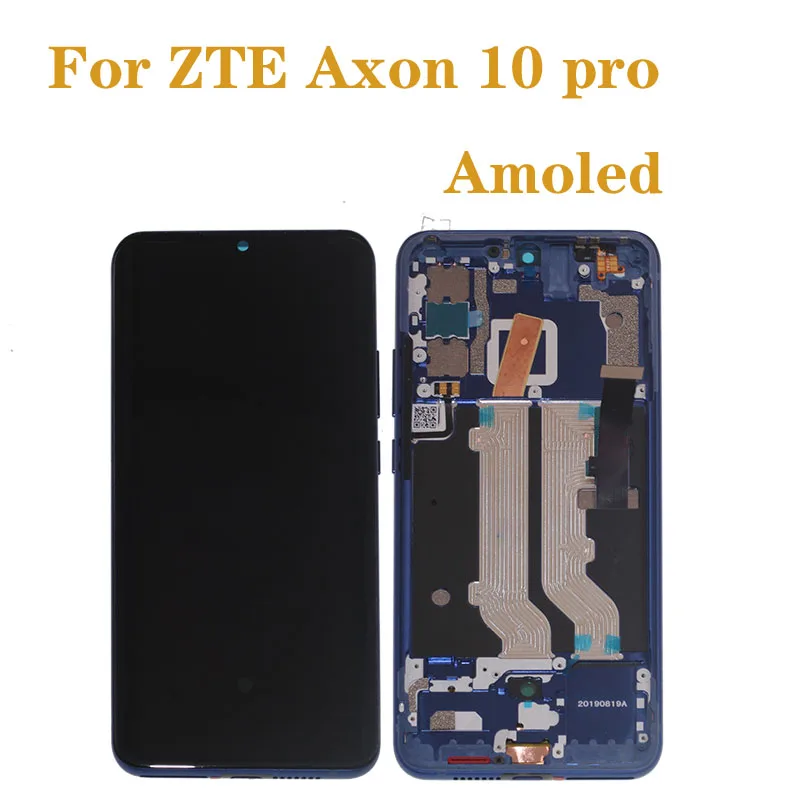 Оригинальный Amoled дисплей для ZTE Axon 10 Pro ЖК oled + кодирующий преобразователь