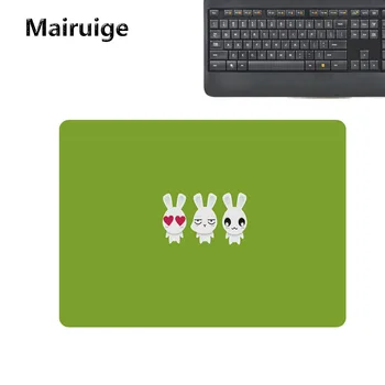 

Mairuige simple mouse pad, green background computer game desk pad, nice small size keyboard pad