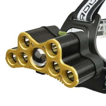 

Outdoor T6+XPE Head Light Torch 18650 USB Charging Zoom Headlight 6 Modes