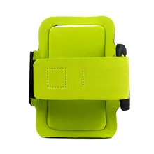 Стиль Спорт на открытом воздухе бег Водонепроницаемый светодиодный светильник нарукавник ПУ лайкра ткань iPhone мобильный телефон нарукавник