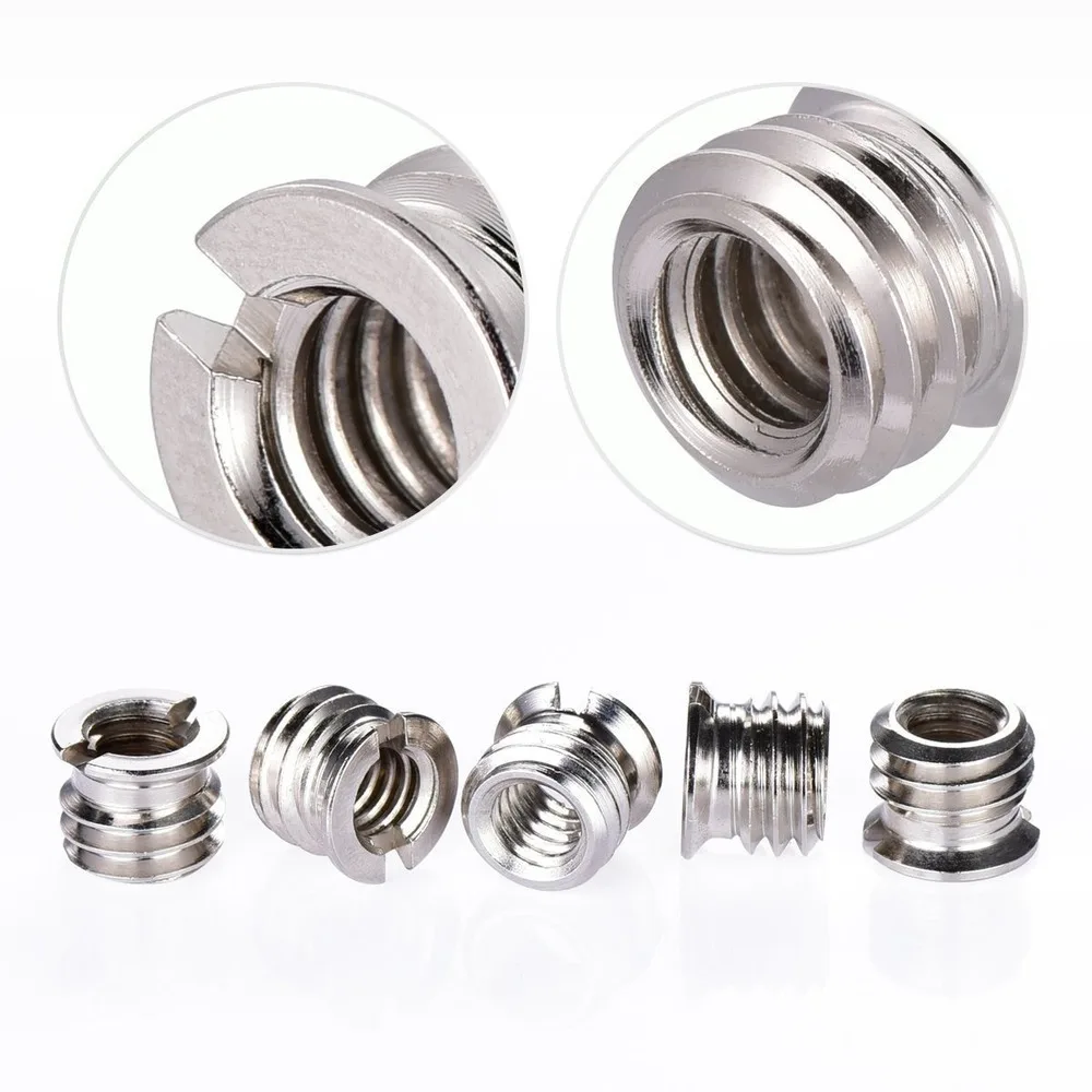 

Tripod 1pcs Female 1/4 to Male 3/8 Convert Screw Adapter for Tripod Monopod Ballhead Camera DSLR SLR Accessories