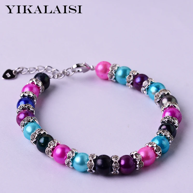 YIKALAISI Fine Jewelry Charm Bracelet Pearl Natural Freshwater For Women | Украшения и аксессуары