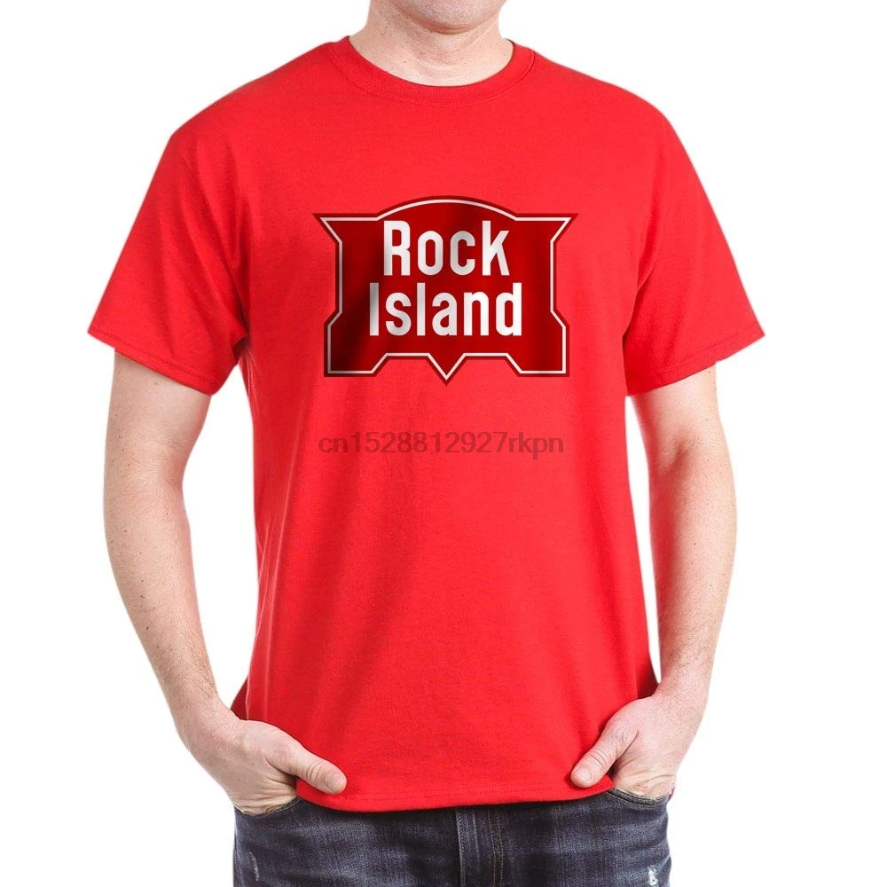 Хлопковая футболка с логотипом CafePress Rock Island Railway