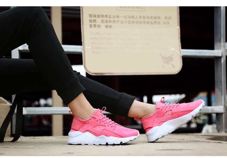 Running Sport Shoes Spring Light Mesh Breathable Couple Casual Jogging Sneakers Large Size 36-47 Women Flat Shoes