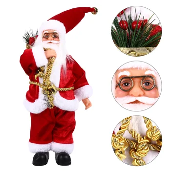 

1pc Tabletop Christmas Santa Claus Toy Santa Claus Sculpture