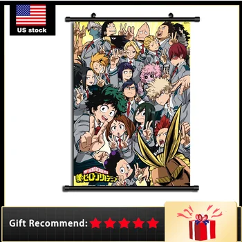 

Boku No My Hero Academia Print Wall Poster Scroll Room Decor 40x60 CM/16X24 In