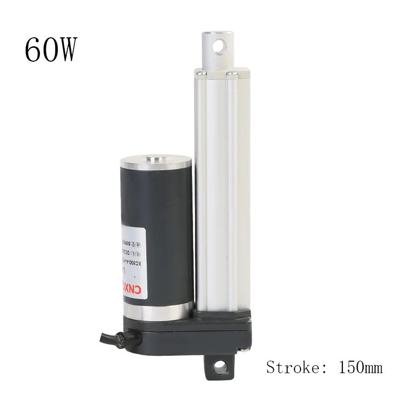 60W DC12v 24v , 150mm stroke, electric push rod, telescopic lifter, high thrust, reciprocating push rod