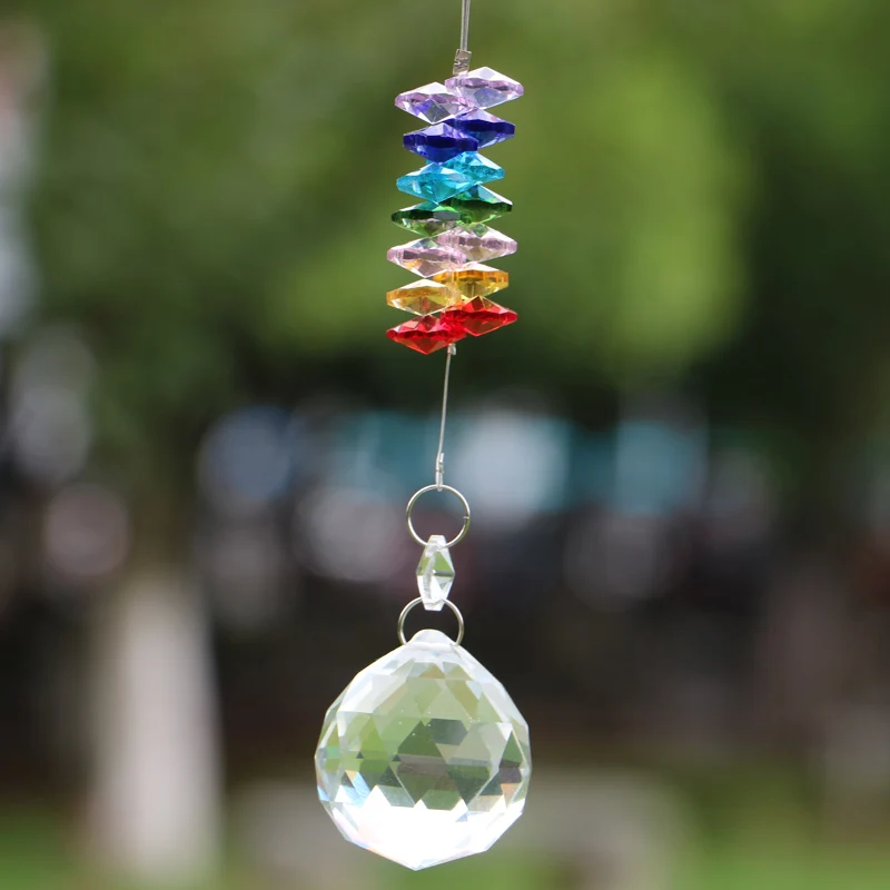 1 шт. ручной работы кристалл Призма кулон чакра Suncatcher украшения Радуга производитель
