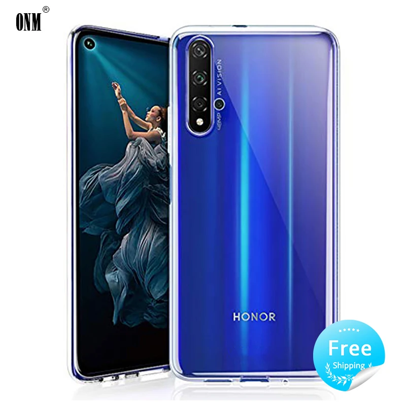 

Case For Huawei Honor 20 TPU Silicon Clear Fitted Bumper Soft Case for Huawei nova 5T 6.26" Transparent Back Cover