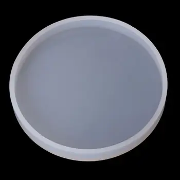

6 Pcs Resin Mold Square Round Silicone Jewelry Casting Mold Coaster Mould For Pressure Board Epoxy DIY Crafts R9JE