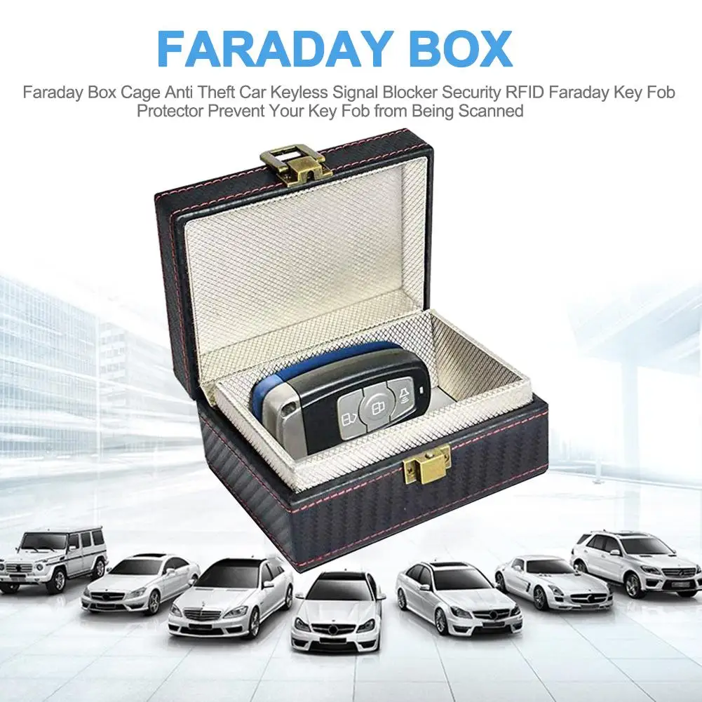 Противоугонная коробка Faraday автомобильный блокировщик сигнала Satefy RFID Faraday Брелок протектор предотвращает сканирование вашего брелока