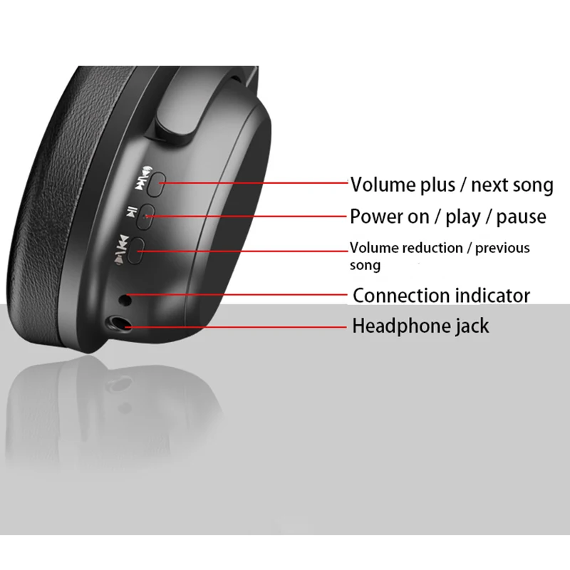 Portable ANC Noise Reduction Bluetooth Headset Active Noise Cancelling Headphone Gaming Headset Wireless Headset for Smart Phone