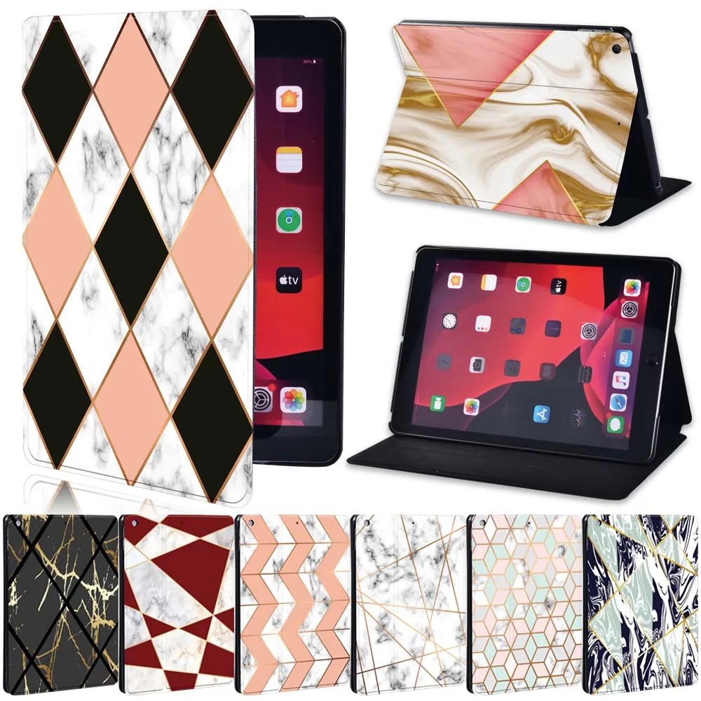 

Leather Stand Tablet Cover Case for Apple IPad 2 3 4 5 6 7 8/Air 1 2 3/mini 1 2 3 4 5/Pro 9.7" 10.5" 11" Print Pattern Shell