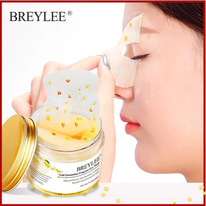 

BREYLEE Gold Osmanthus Fragrans Eye Mask Remove Dark Circles Collagen Gel Eye Patch Fade Fine Lines Lifting Firming Skin Care