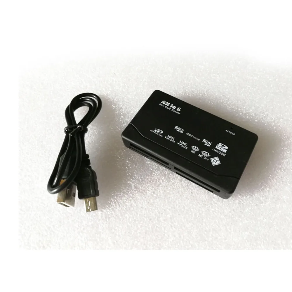 USB Все в одном считыватель карт памяти для USB внешний мини Micro SDHC SD XD MS CF TF M2 считыватель флэш-карт памяти для чтения и записи
