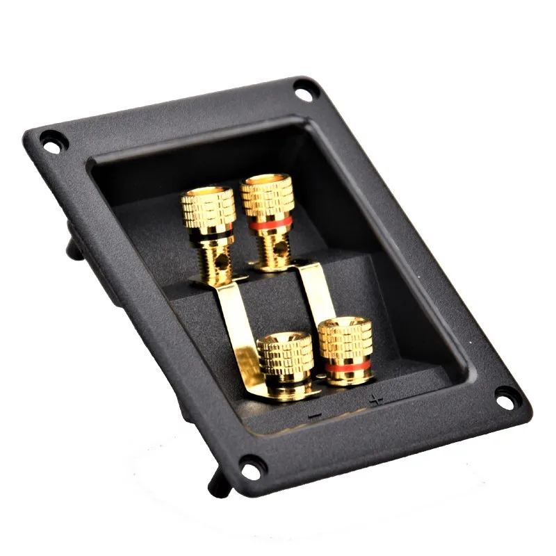 Hifidiy Live-speakers Terminal Box Shell Copper Binding Post Instale Buraco 94x74 mm Wire Cabo Connector Speaker Junction Box - Image 2