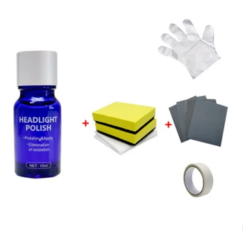 

Set Headlight Repair Polish Gloves Auto Renovation Coating Anti scratch