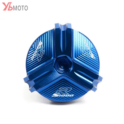 For BMW S1000R S1000RR S1000XR HP4 Race G450X G310R G310GS Motorcycle Accessories Engine Oil Drain Plug Sump Nut Cup Plug Cover - Цвет: S1000R-Blue