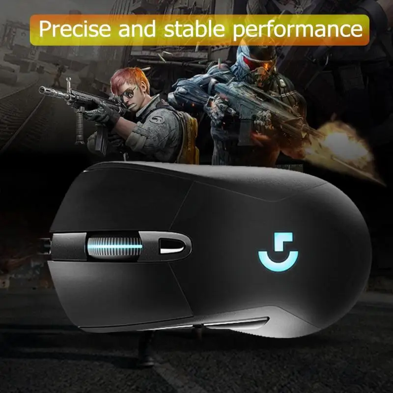 Проводная RGB игровая мышь logitech G403, профессиональная игровая мышь с подсветкой 12000 dpi для компьютера и ноутбука