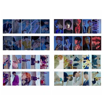 

10pcs/set MONSTA X Album Sticky Photo Cards New Fashion Crystal Card Stickers