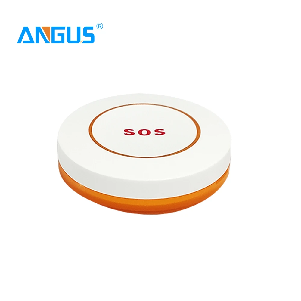 Angus Wireless SOS Button for Emergencies Smart Call For Help Security Panic Emergency Button with 433MHz Home Alarm System