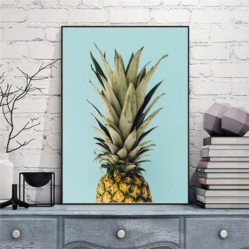 

Fruit Canvas Painting Pineapple Letter Nordic Wall Art Poster And Prints Modern Pictures For Home Living Room Bedroom Decor Gift