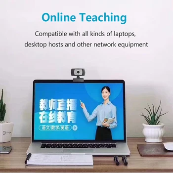 

L USB 2.0 Webcam Desktop Laptop Computer Accessories Driverless HD 720p Web Camera Cam With Microphone Video Conference For Work