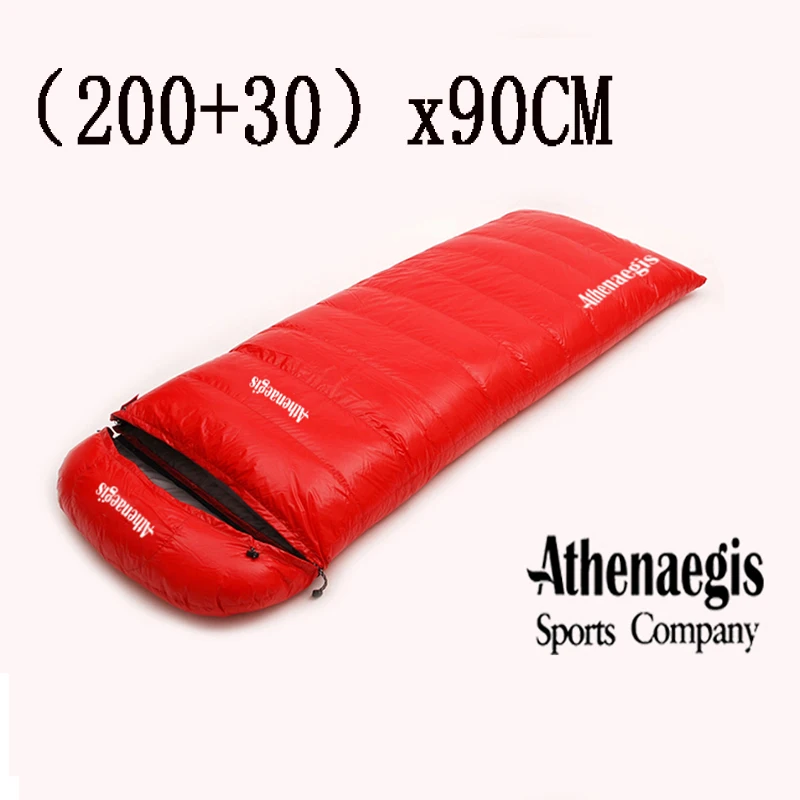 

Ultralarge (200+30)x90CM White Goose Down 600g/800g/1000g Filling Waterproof Comfortable Can Be Spliced Sleeping Bag Slaapzak