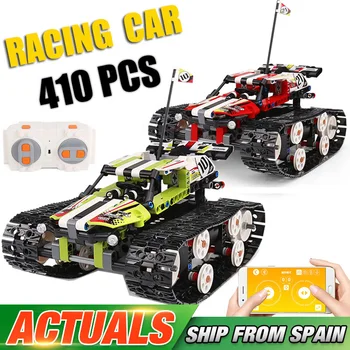 

Technic RC Tracked Stunt Racer Building Blocks Compatible Lepined Creator APP Remote Control Car Bricks Toys For Children Gifts