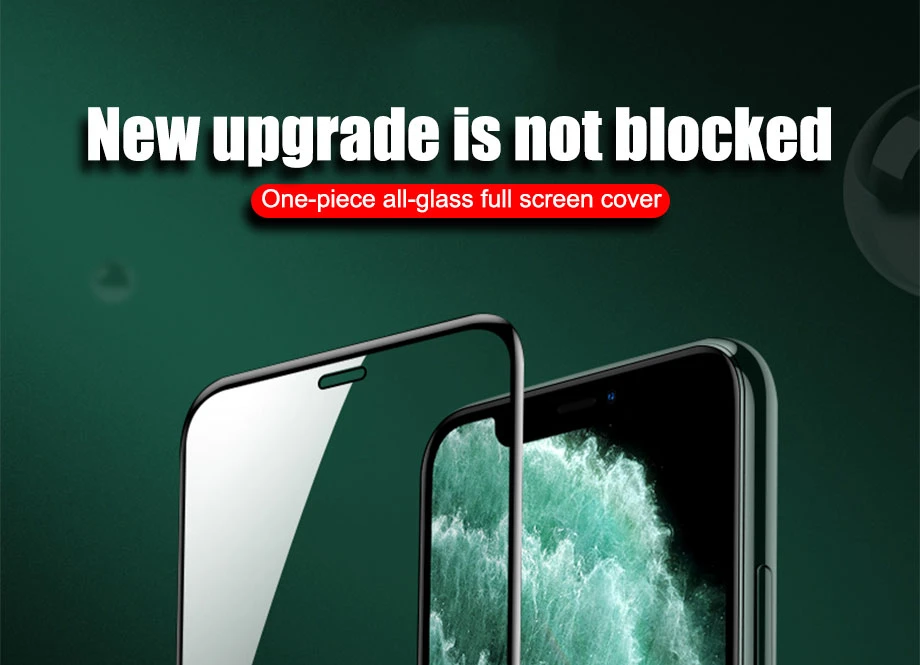 500D Защитное стекло для iPhone 11 Pro X XS Max полное покрытие Защита экрана для iPhone 7 8 6 6s Plus XR X Закаленное Стекло