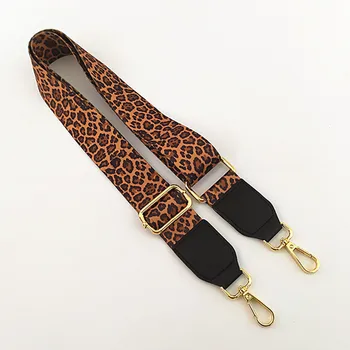 

125cm Leopard Bag Strap Belt Wide Shoulder Adjustable Replacement Women Handbag Bag Strap Part Accessories For Bags Correa Bolso