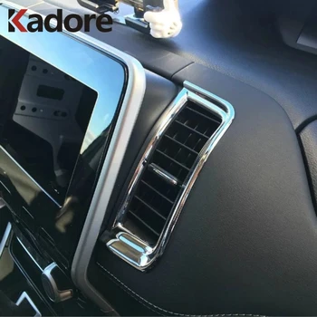 

For Nissan Serena 2016 2017 2018 2019 Matte Chrome Center Control Car Interior Air Conditioning Vent Trim Cover Accessories