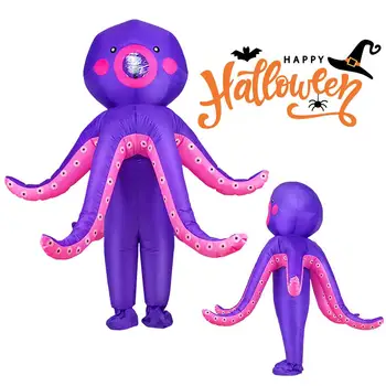 

Octopus Inflatable Costume Cosplay Costume Funny Blow Up Suit Party Costume Fancy Dress Halloween Costume For Adult Kids
