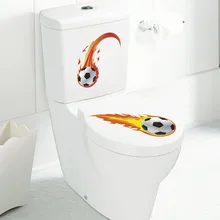 Футбол декоративные наклейки Футбол Огонь Футбол вентилятор клейкая бумага Гостиная Спальня самоклеющиеся съемные стены счастливый день