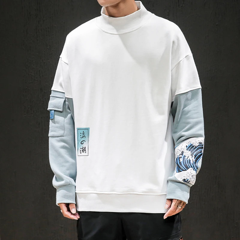 

Autumn New Hoodies Men Fashion Printed Casual High Collar Pullover Man Streetwear Hip Hop Loose Large Size Sweatshirt M-5XL