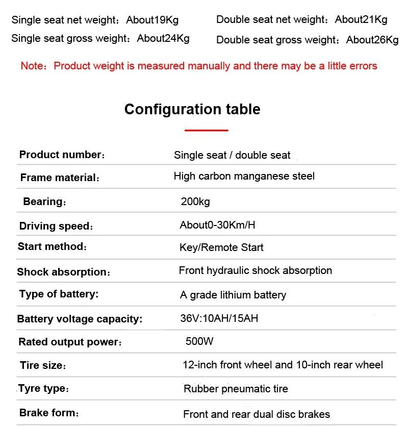 12 Inch Lightweight Electric Scooter 2 Wheels Electric Scooters 500W Mini Foldable Electric Bikes Adults With Anti-theft System (13)