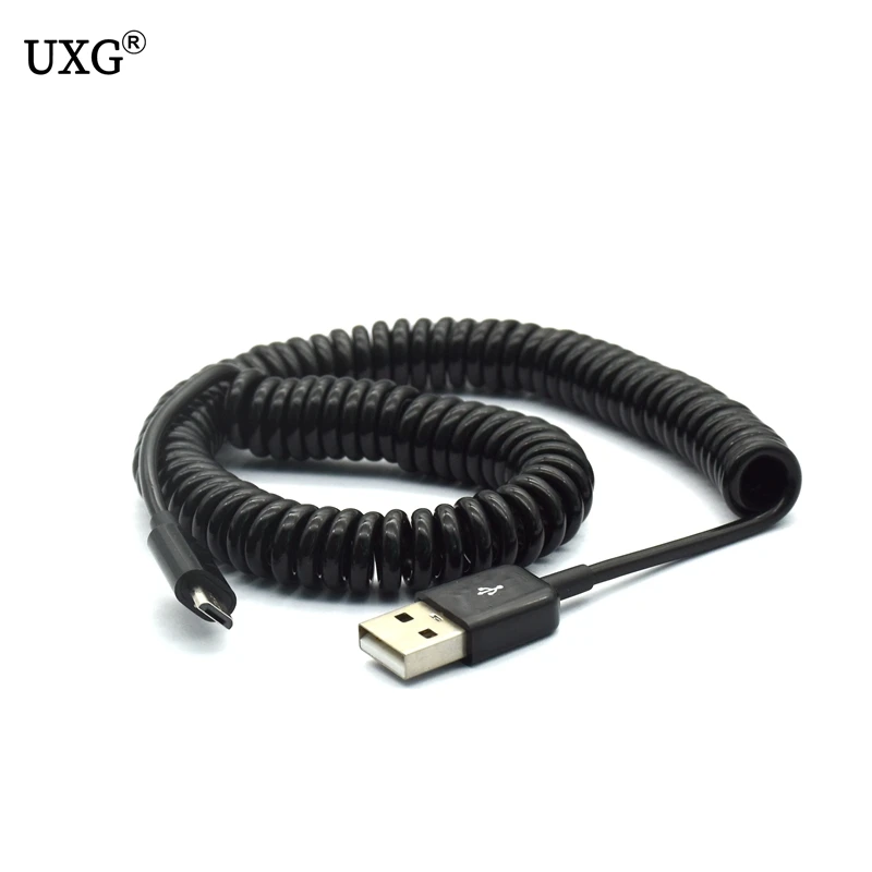 USB 2 0 на микро кабель для передачи данных Спиральный 5 контактный адаптер цифровой