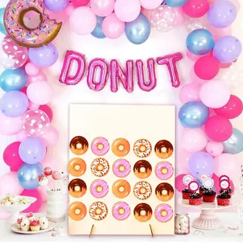 

Wooden Dessert Wall Display Stand Candy Sweet Cart Rack Birthday Wedding Decor