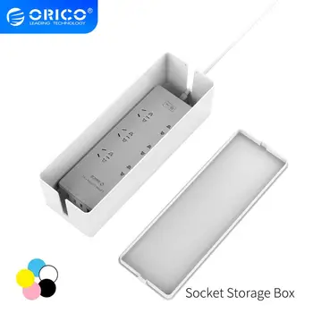 

ORICO Socket Storage Box Power Protector Box Power Strip Box for Adapter Wire/Charger Line/USB Network HUB Cable Management Box