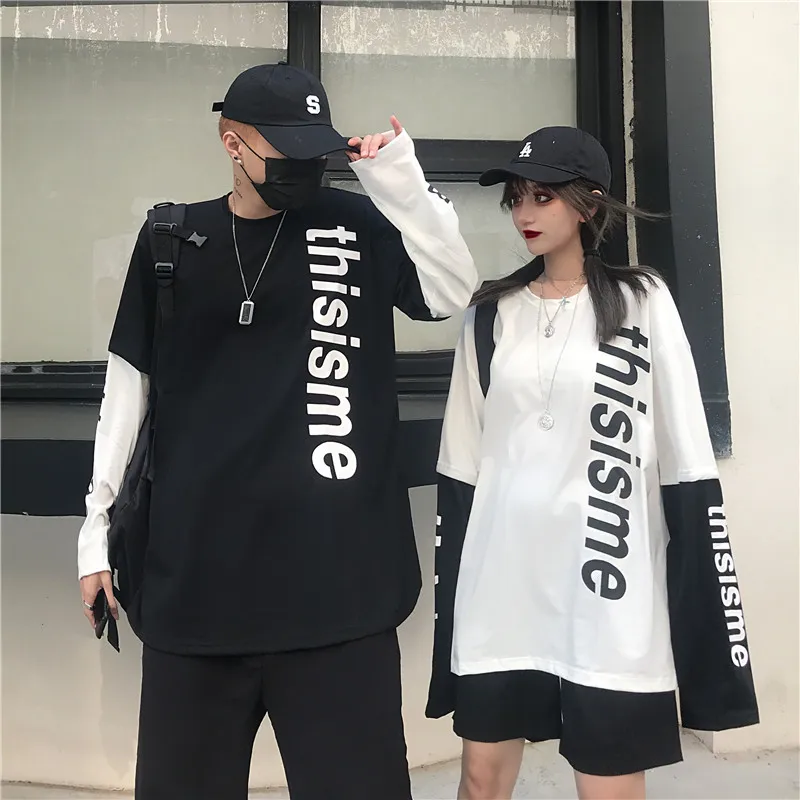 Vogue New Arrival Patchwork long sleeve t shirt men Fitness Oversized Tribal print Letter printing funny t shirts streetwear Vogue New Arrival Patchwork long sleeve t shirt men Fitness Oversized Tribal print Letter printing funny t shirts streetwear