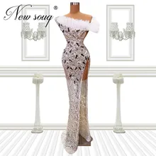 

Luxury Long Evening Dresses 2022 Custom Made Plus Size Women Beading Sequins Prom Dresses Arabic Dubai Party Dress Pageant Gowns