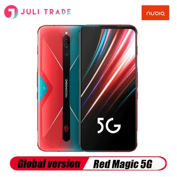 

Nubia Red Magic 5G Smartphone 12GB 256GB Snapdragon 865 144Hz 6.65" Display WIFI 6 64.0MP 6.65 '' 4500mAh Amoled Google Play