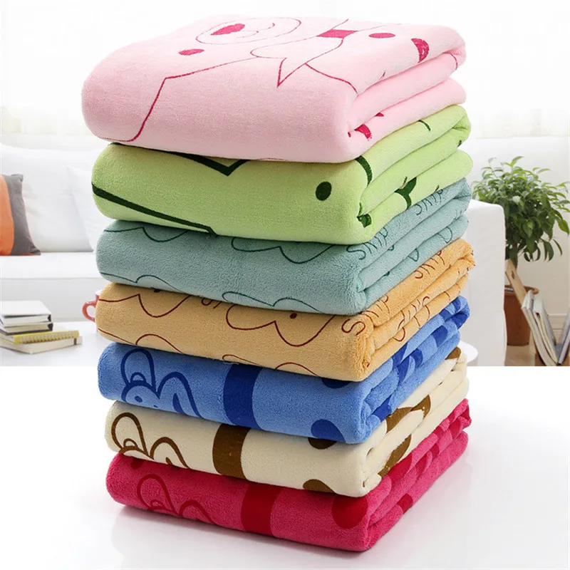 

Ultrafine Fiber Quick-dry Towel Bear Cartoon Microfiber Absorbent Beach Bath Towels Kitchen Clean Absorbent Towels Double sided