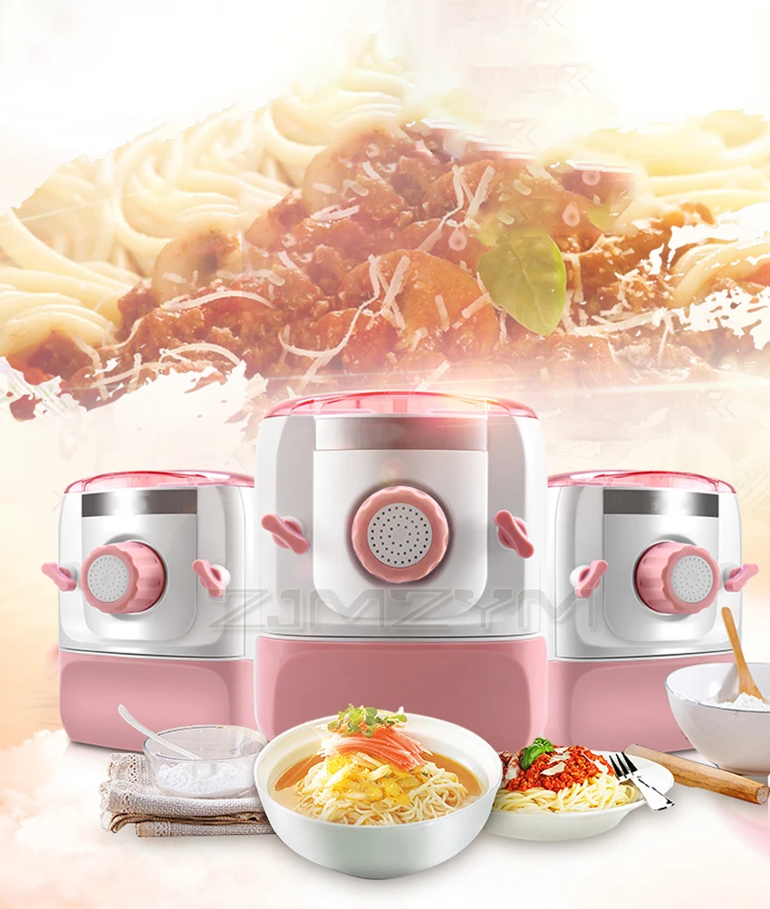 Description Picture 2 of itemElectric Automatic Noodle Press Machine With 7 Molds Noodles Dumpling Maker Pasta Spaghetti Making Cutter Dough Blender 220V