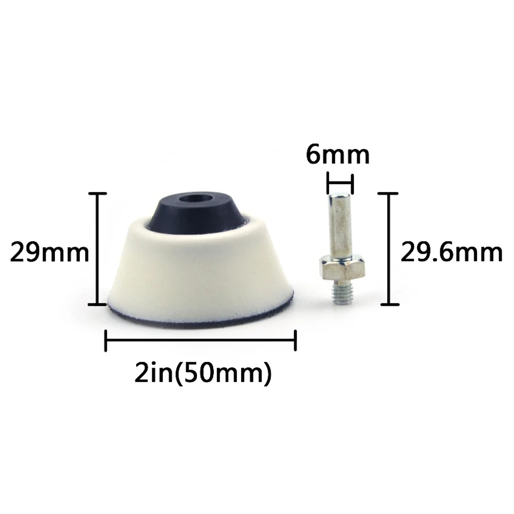 

Durable 2 Inch (50mm) 20mm Soft Foam Sanding Pad + 6mm Shank Polishing Quality Home Garden Supplies