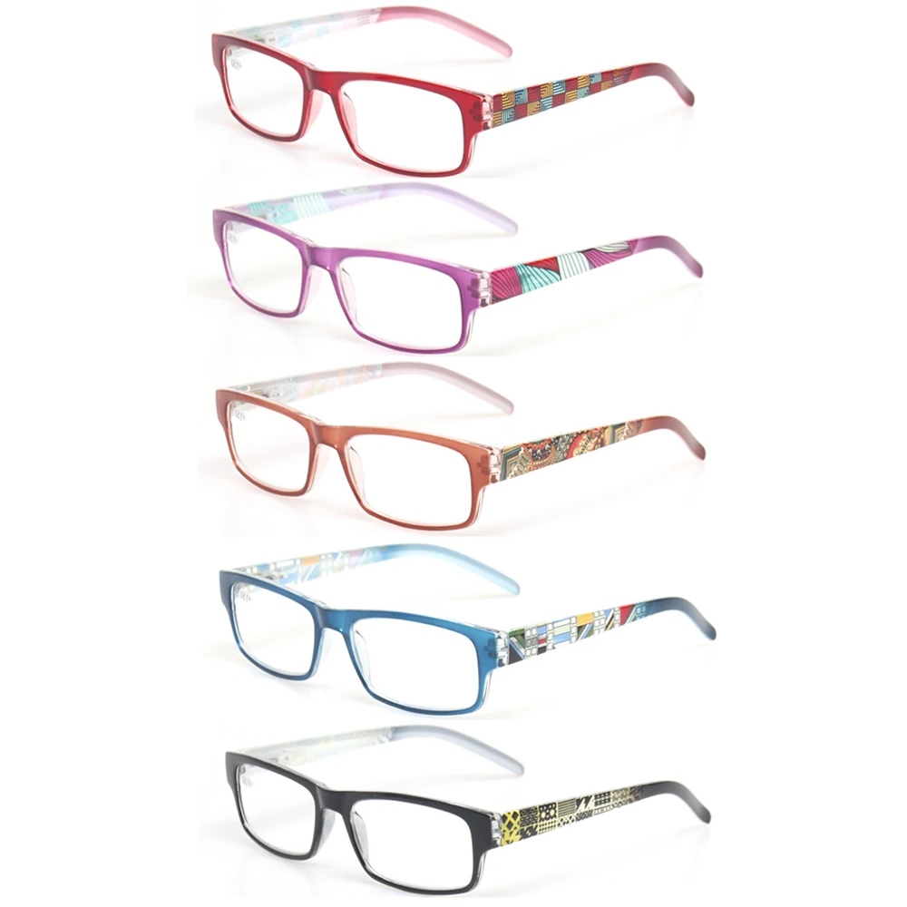 Occhiali da lettura cerniera a molla modello elegante lettori di Design uomini e donne colore prresbiopia occhiali Diopter + 50 a + 600