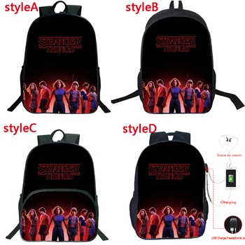 

High Quality 4 Styles Stranger Things Backpack Boys Girls School Bag Students Bookbag Child Back to School Gift Teens Rucksack