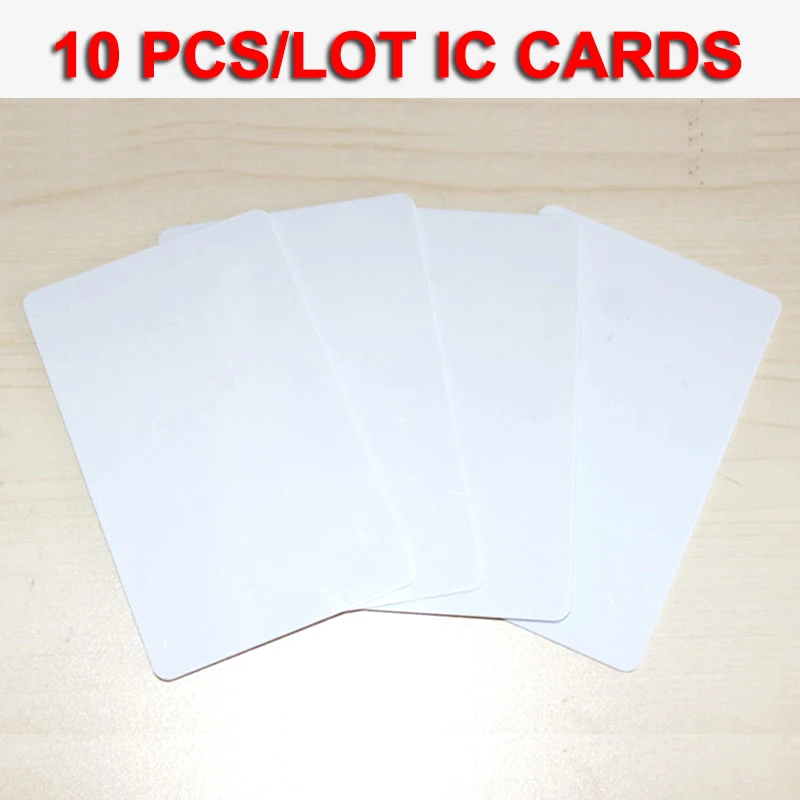 

Access Control Key Card 10PCS RFID Tag 13.56 MHZ Contactless High Frequency Jetons IC Cards White PVC Access Attendance NFC Card
