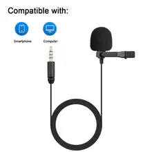 Mouriv CM205 Lavalier Lapel Clip-on Omnidirectional Condenser Microphone for iPad iPod Touch Mini Air Smartphone iPhone