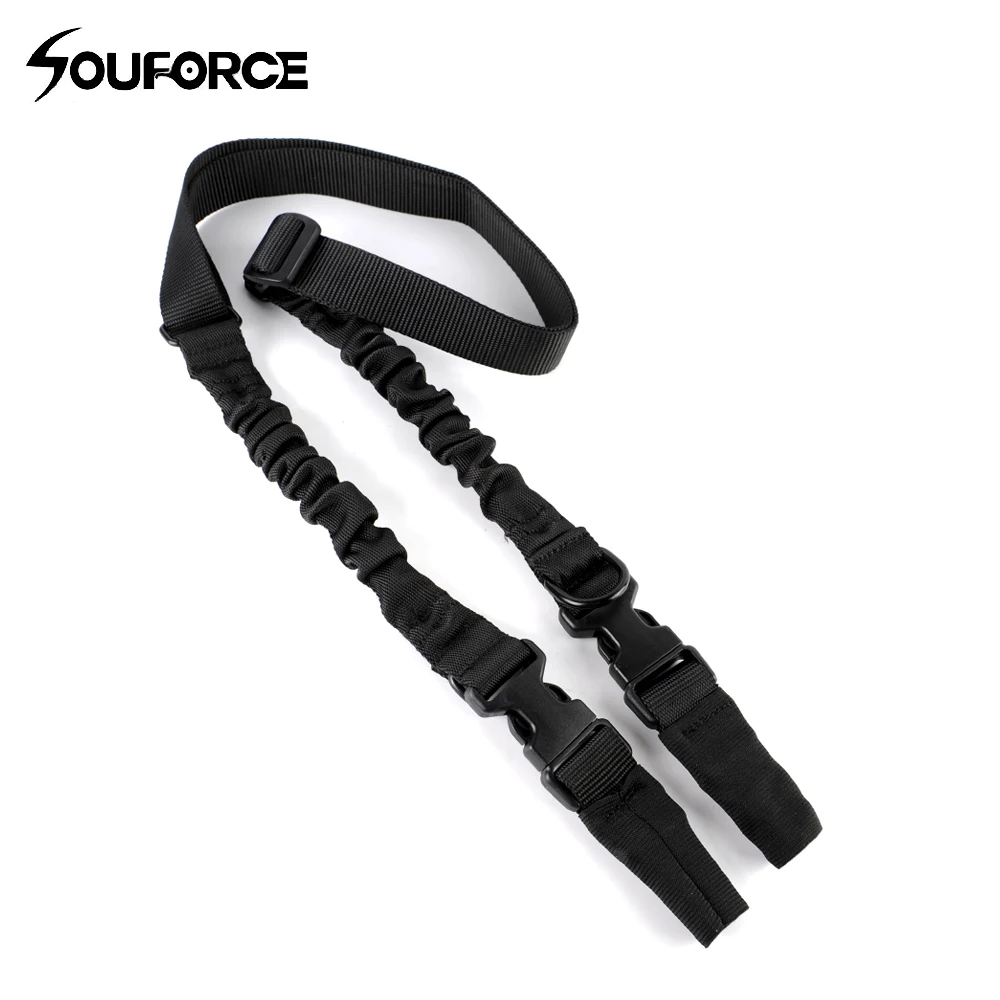 

Tactical 2 Points Rifle Sling Adjust length Quick Adjust Clasp Elastic Bungee Cord Gun Accessories for Hunting